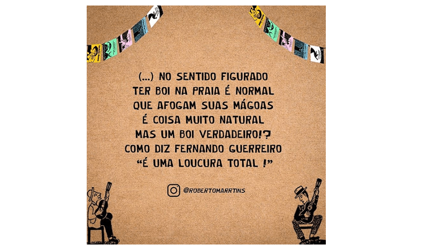 Tem boi na&nbsp;praia!